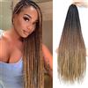 TGYHCJBY 6Packs/Lot Box Braids Crochet Hair Extensions for Braiding Hair Extension Box Braid Crochet Hair Crochet Braids Hair Extensions for Black Women(1B/30/27, Box 18inch)