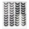 Leipple Ciglia Finte 3D Naturale Multipack 20 Paia, Pure Fatte a Mano Ciglia Finte Lungo Ingombrante Spessore Extension Ciglia Moda per il Trucco, Matrimoni di Feste (4 stili)