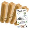 VITALIPETS Osso da Masticare al Formaggio di Yak, Taglia S Cani Mini, 4 ossi