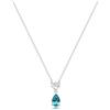 Brosway Collana Donna Argento 925 con Ciondolo Goccia Azzurro, Catena 45cm, Stile Contemporaneo, Modello FAG03