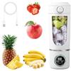 Calenxy Frullatore portatile, 700 ml, mini mixer con 12 lame, in acciaio inox, portatile, ricaricabile, con coperchio da viaggio, senza BPA, per frullati, viaggi, ufficio, sport, bianco