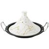 Royal Swiss Tajine 34 cm - Acciaio inossidabile con coperchio in ceramica e valvola a vapore, induzione e tutti i piani cottura, risparmio energetico, lavabile in lavastoviglie, pentola tradizionale