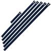 Aerzetix - Set di 5 Cerniere Lampo a Spirale N°5 65 70 75 80 85cm separabili + 1 Cerniera 16cm Non separabile N°5 con cursore Decorativo | in Metallo Nylon Poliestere | Colore Blu Scuro