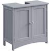 VASAGLE Mobile Sottolavabo per Bagno, Mobiletto da Bagno, Mobile Sottolavandino con 2 Ante, Ripiano Regolabile, Capiente, Stile Country, 30 x 60 x 60 cm, Grigio Mistico BBC001P36