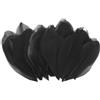 M METERXITY 50 Piume D'Oca, 1.6-3 Pollici / 4-8cm Piume Naturali all'Ingrosso per Creazioni/Matrimoni/Acchiappasogni/Decorazioni Fai da Te [Nero]