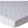 Homescapes, Coprimaterasso Imbottito, 50% Cotone e 50% Poliestere, Letto Singolo (90 x 190 x 19 cm)