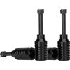 Aluscota Scooter Pegs - 2 pezzi Pro Stunt Scooter Pegs Rainbow Schward con asse 12.9 e dado di fissaggio | Alluminio PRO Roller PEG | 5050s Grinds (Z/Black 2 Set)