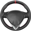 Greb 2 Pezzi Coprivolante In Pelle Scamosciata Per Alfa Romeo - Segmentato, Antiscivolo, Traspirante, Nero (A-Black) - 6