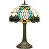 NUODITOS Tiffany Lampada Gufo stile animale macchiato Lampada da tavolo Vintage Bedside Light per la casa Ufficio Dormitorio