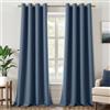 MIULEE Tende Oscuranti per Interni 2 Pezzi 140x260 CM, Tenda Termica Isolante Freddo e Caldo Interni Finestra Camera da Letto Soggiorno con Anelli, Morbido Tenda Oscurante da Interno, Blu Foschia
