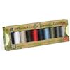 Gütermann creativ Set filo da cucito rPET con 10 bobine di Cucitutto 100 m in 100% da poliestere riciclato in diversi colori