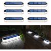 YiLaie Luci Solari da Giardino, Luci Solari Esterno,Luce Bianca 5700K Luci da Esterno Giardino con On/Off Automatica Faretti Solari LED da Esterno IP68 Impermeabile Lampade Solari da Giardino 6 pezzi