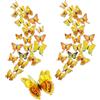 LEEWYOU 24 Pcs Adesivo da Parete Farfalla, 3D Farfalle Decorative Magnetico, Farfallas Staccabile Ottimo per Decorazioni Doppio strato