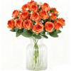 THQAE Bouquet di Rose Artificiali in Seta, 2 Mazzi per Feste di Nozze, San Valentino, Centrotavola e Decorazione per la Casa