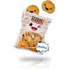 alldoro 60271 - Sacchetti per Biscotti in Peluche, 6 Pezzi, con 5 Biscotti di Peluche e Viso Emoji, con Effetto scoppiettante e Chiusura in, ca. 18 × 14 cm, Set da Gioco per Bambini dai 3 Anni in su