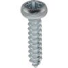 Restagraf Viti a lamiera testa in acciaio inox A4 cilindrica bombata Pozidrive, 3,5 mm x 16 mm, DIN 7981, zinco bianco, confezione da 55