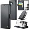 Rerzoiro Cover per Xiaomi Redmi 13 /Poco M6 4G Custodia Portafoglio [Blocco RFID] Premium Pelle PU Wallet Case Flip Libro con Porta Carte Slot Supporto Flip Case per Xiaomi Redmi 13 /Poco M6 4G, Nero