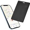 ABOHU Slim Wallet Tracker Card Ricaricabile Wallet Tracker, Smart Card Slim, Lunga Batteria, IPX5 Impermeabile, Compatibile Apple Dov'è(solo iOS), Bluetooth Localizzatore per Portafogli, Passaporti