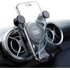 YOSH Porta Cellulare Rinforzato con Molla per Mercedes Benz Classe A/C A180/200 C180/200/260/300, GLB/GLC e Audi A1, Compatibile con Prese d'Aria Tonde, Culla Circolare per iPhone e Samsung