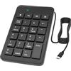 XMSJSIY USB Type-C Number Pad Cavo 23 Tasti Tipo-C Tastiera numerica con Tab, Home, Email & Calcolatrice Tasti per laptop, PC, desktop, computer, notebook