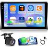 NHOPEEW 4+128G Autoradio per VW T5 Multivan 2008-2015 con Wireless Carplay e Android Auto - Schermo incell da 9 pollici Supporto WiFi GPS + Telecamera di retromarcia