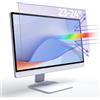 Qoosea 23-24 Pollici Protezione dello Schermo per Monitor di Computer Che Blocca la Luce Blu Protezione 547x320mm UV Antiriflesso Universale per Il Lavoro e Il Gioco Prolungati(23-24 16:9)