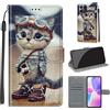 TOMYOU Cover per Honor X8 4G / X30i / Play 6T Pro, gatto di moda | Antiurto Protettiva Portafoglio, Slot per Schede, Magnetica, Custodia in Pelle PU, Libro Flip,Funzione Stand