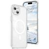 QIWEIQING Custodia Trasparente per iPhone 13 6.1, [Compatibile con MagSafe] Magnetica Sottile Anticaduta Anti-ingiallimento Protezione Militare Cover per iPhone 14 / iPhone 13 6.1. Bianco CT