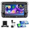 Inefala 4+64G Autoradio per VW Golf 5 6 Passat B6 B7 Jetta Polo Touran Caddy Sharan Seat Android 15 con Wireless CarPlay, 7'' Schermo per Auto con Bluetooth WIFI GPS FM/RDS 32EQ DAB SWC AHD Telecamera