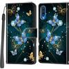 Haninsuze Cover per Samsung Galaxy A50 / A50s / A30s, Custodia Interno TPU Antiurto Portafoglio con Disegni [schede Fessura] [Supporto Stand] Cover Libro in PU Pelle (farfalla)