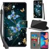 PHINIENLAND Cover per Samsung Galaxy A20e / A10e Case PU Pelle Custodia [Kickstand] [Chiusura magnetica] [Slot per Schede], Portafoglio Flip Custodia per Samsung A20e,Farfalla