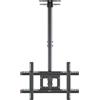 ONKRON Supporto TV da Soffitto 32-80 Pollici, fino a 68,2 kg, VESA 100x100-600x400 mm, Staffa TV Telescopica, Inclinabile e Girevole, Porta Televisore da Soffitto con Gestione Cavi, Nero N2L-B