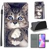TOMYOU Cover per Honor X8 4G / X30i / Play 6T Pro, Gatto a artiglie bianche | Antiurto Protettiva Portafoglio, Slot per Schede, Magnetica, Custodia in Pelle PU, Libro Flip,Funzione Stand