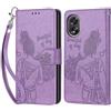 KENHONER Custodia per Oppo A38 4G/A18 4G Cover, Viola | Portafoglio in Pelle PU Retro, Antiurto Flip, Slot per Schede, Funzione Stand, Chiusura Magnetica