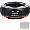 PHOLSY Anello Adattatore Messa a Fuoco Manuale Compatibile con Obiettivi Konica AR Mount e Canon EF-M (EOS M) Mount Corpo Fotocamera, Konica su EF-M, Konica su EOS M