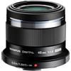 OM SYSTEM Olympus M.Zuiko Digital 45mm F1.8 Micro Quattro Terzi, Obiettivo Luminoso e Compatibile con Fotocamere Mirrorless, Messa a Fuoco Rapida, Nero, Ideale per Ritratti