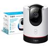 Tapo C225 2K QHD Telecamera WiFi Interno Videocamera Sorveglianza 360° PTZ | Per Bambini e Animali, Visione Notturna Starlight, Rilevamento Movimento, Audio Bidirezionale, Tasto Privacy Fisico