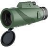 Toguma 80x100 Monoculare Telescopio ad alta potenza Monoculari per adulti Compatto Monoculare per Bird Watching Caccia Campeggio trekking Viaggi (Verde)