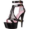 Ellie Shoes 609-LEVI Donna, Nero, 41 EU