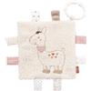 Fehn 058178 Copertina frusciante con lama e anello, panno frusciante per attività, da appendere, per neonati e bambini da 0+ mesi, dimensioni 16 x 16 cm