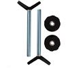 Baby Gate Guru Adattatore Extra Lungo per Ringhiere Scale - Set da 2 Pezzi per Cancelletto Bambini a Pressione (10mm, Nero)
