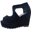 Inception Pro Infinite Scarpe - Sandali per Donna - Colore Nero - Apertura Anteriore - Zeppa - Taglia 38 EU - Idea regalo Compleanno - Natale - Festa