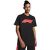 PUMA Maglietta di Formula 1 Essentials con Logo Grande - Uomo - Nero - Taglia: S
