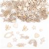 Bafiwu Decorazione per battesimo, 180 pezzi, decorazione da tavolo, battesimo, ragazza, cuore, in legno, arcobaleno, decorazione per battesimo, decorazione per cresima, comunione, cresima, baby shower,