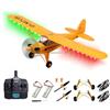 SAYZON Aereo RC 5CH J3-CUB Aerei Telecomandato per Adulti 1406 Motore Brushless Aereo RC Acrobatico ad ala Fissa 3D/6G all'aperto con Parti Sostituibili (2BSL Versione illuminata)