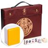 Yellow Mountain Imports, Set Professionale Mahjong Cinese, Doppia Felicità (Giallo) - 146 Tessere di Medie Dimensioni [專業中式麻將]