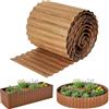 SARSTRY Bordura per Giardino in Metallo 6 m - Bordura per Aiuola in Metallo, Altezza 15 cm - Installazione Facile - Bordo per Prato in Ruggine