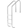 VEVOR Scaletta per Piscina Interrata in Acciaio Inox a 3 Gradini Antiscivolo, Scala di Sicurezza con Base Stabile e Doppio Corrimano Comodo, Portata 120 kg, per Piscine Interrate da 121,9 a 137,2 cm