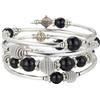 FULU AUTUMN Bracciale di perle in argento per donna, gioielli bohemien, multistrato, regalo per festa delle mere, per la mamma, 7 centimeters, Zinco, Senza Gemme