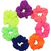 VASANA 7PCS Neon Scrunchies Elastici Luminosi Bobbles Morbidi Fasce Per Capelli Titolare Coda di Cavallo Fascette Per Capelli Accessori Per Donne Ragazze Colori Misti